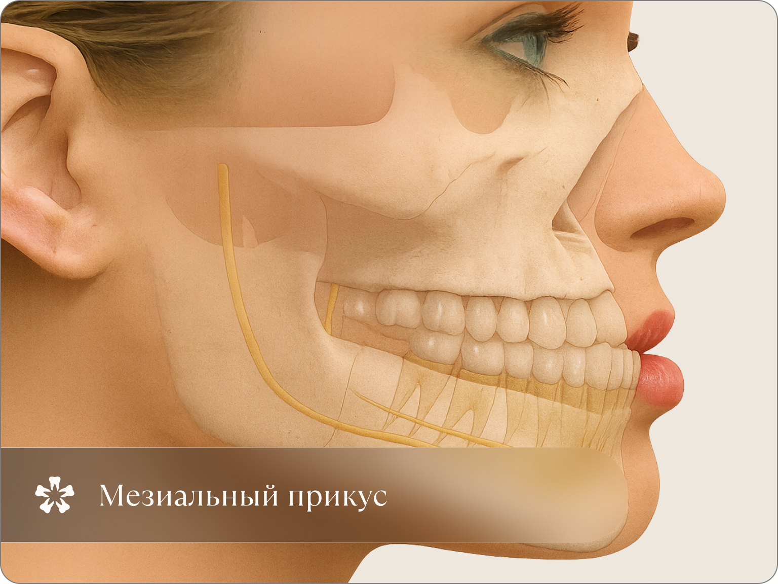 Мезиальный прикус у взрослого