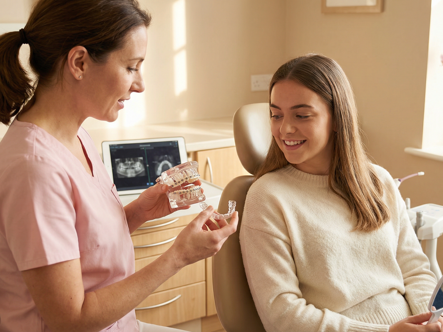 Сравнение элайнеров и брекетов для выравнивания зубов